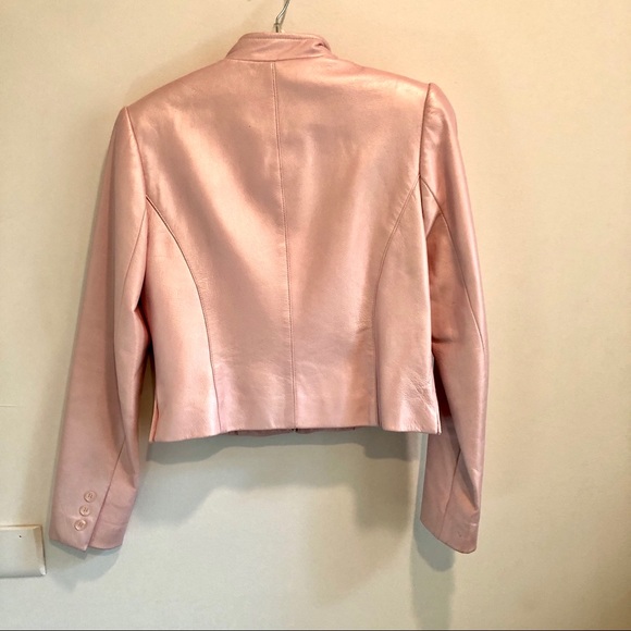 BARBIE inspo Pink 100% genuine leather jacket - Picture 5 of 6